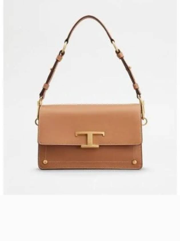 T Timeless Leather Cross Bag Brown - TOD'S - BALAAN 2