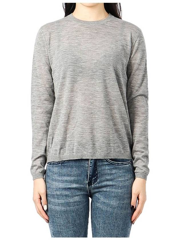 Women's Marmo Cashmere Knit Top Grey - MAX MARA - BALAAN 2