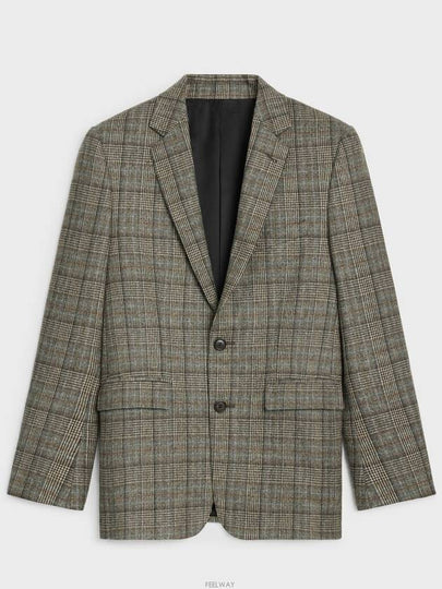 Prince Of Wales Wool Jacket - CELINE - BALAAN 2