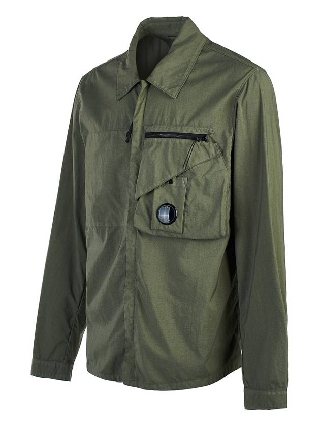 Tylon P Lens Overshirt Zip Up Jacket Green - CP COMPANY - BALAAN 3