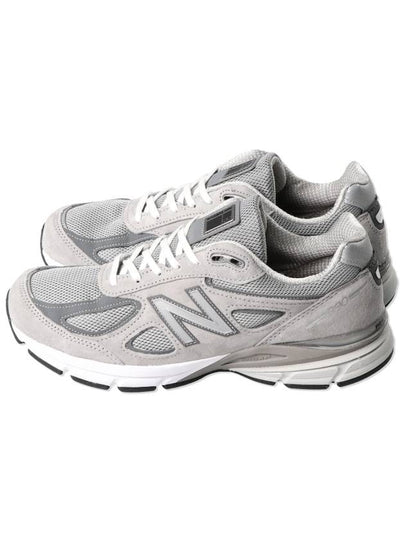 990v4 Core Low Top Sneakers Silver Grey - NEW BALANCE - BALAAN 2