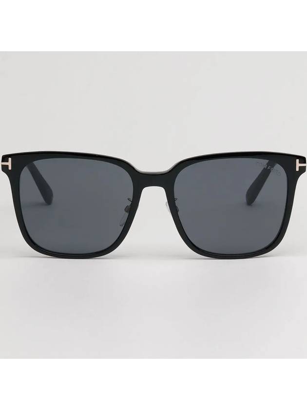 Eyewear Oversized Square Horn-rimmed Sunglasses Black - TOM FORD - BALAAN 4