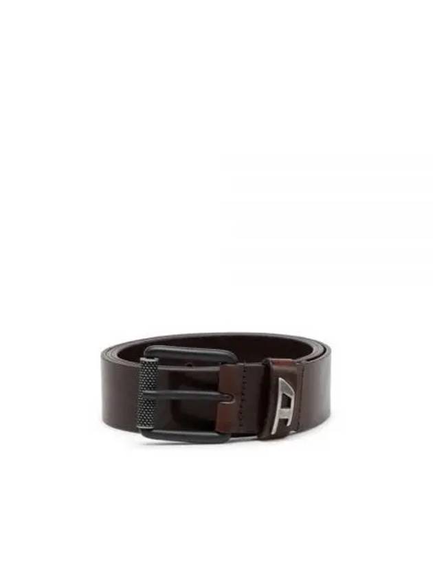 B-Dave Logo Loop Leather Belt Brown - DIESEL - BALAAN 2