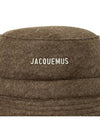 Le Bob Gadjo Bow Bucket Hat Dark Brown - JACQUEMUS - BALAAN 7