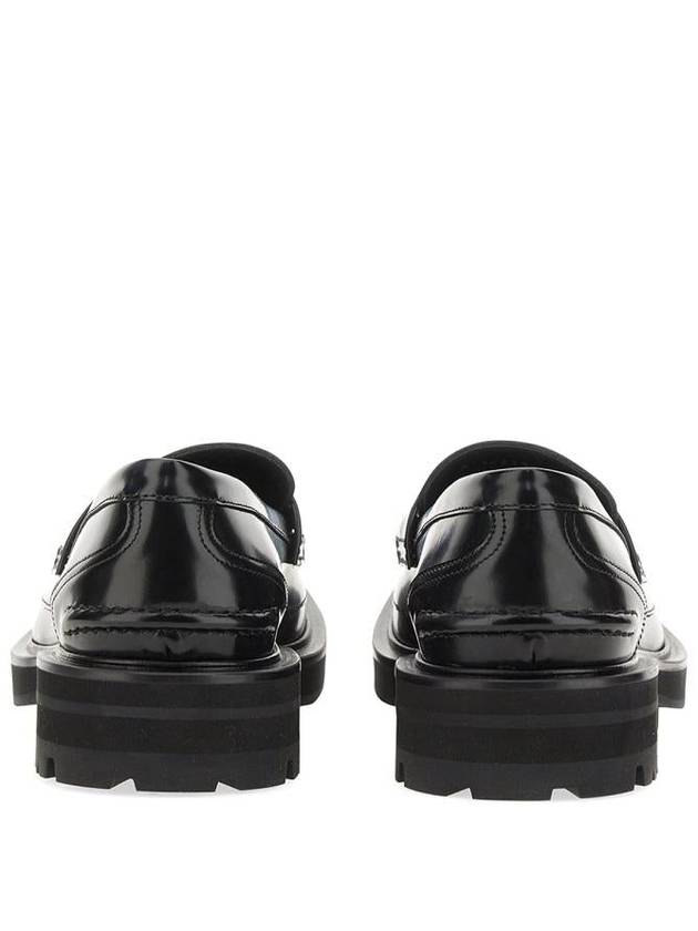 Moccasin Leather Loafer Black - ALEXANDER MCQUEEN - BALAAN 4