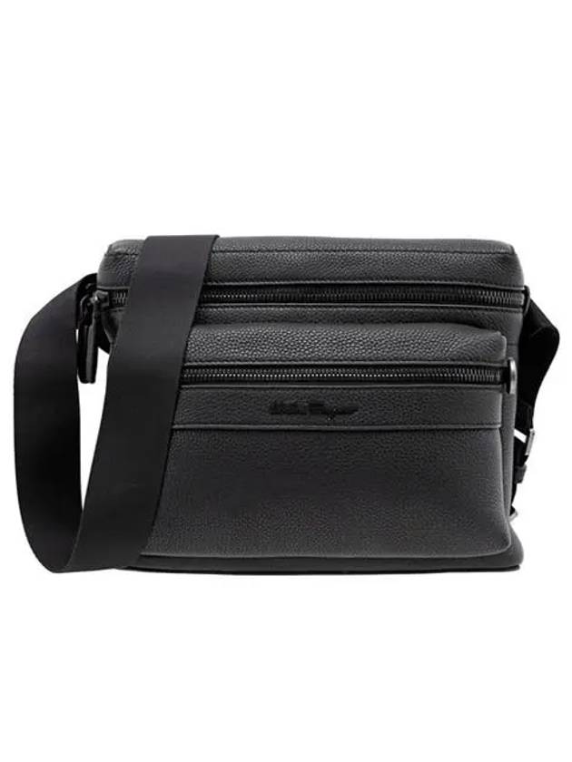 Front Pouch Cross Bag Black - SALVATORE FERRAGAMO - BALAAN 2