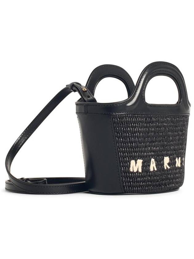 Rattan Micro Tropicalia Cross Bag Black - MARNI - BALAAN 3