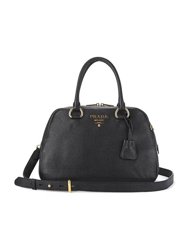 Vitello Phoenix Tote Bag Black - PRADA - BALAAN 1