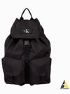 JEANS Unisex Black CKJ Reversible Flap Wrap Two Pocket Backpack HH3947 001 - CALVIN KLEIN - BALAAN 2