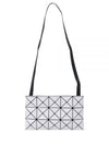 Lucent Matte Geometric Panel Cross Bag Silver - ISSEY MIYAKE - BALAAN 2