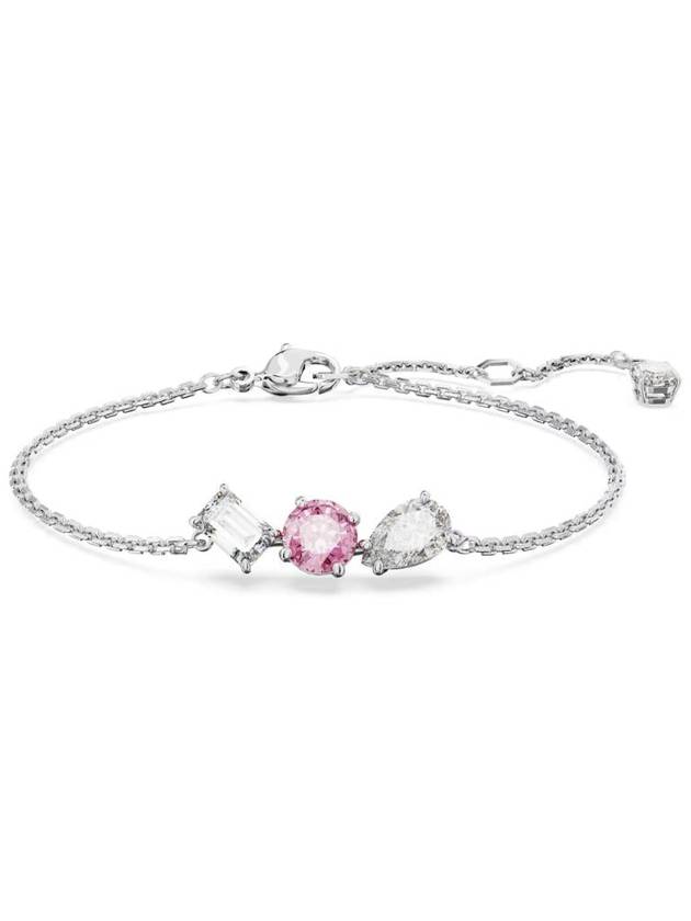 Mesmera Rhodium Plated Bracelet Pink - SWAROVSKI - BALAAN 2