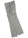 P04697 Gray Virgin Wool Band Pants - PESERICO - BALAAN 5