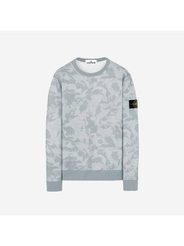 11Th Anniversary Wappen Camouflage Sweatshirt Sky Blue - STONE ISLAND - BALAAN 1