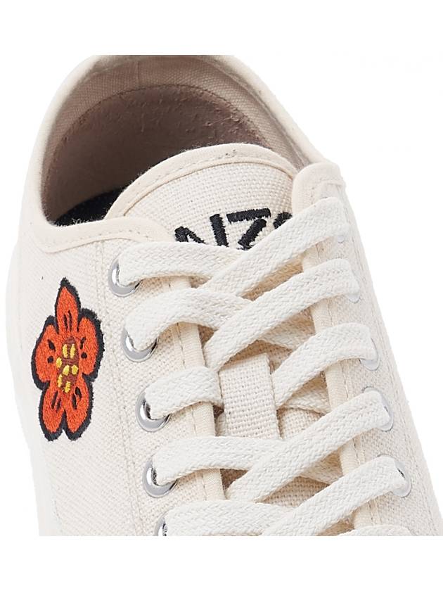 School Flower Low Top Sneakers Cream - KENZO - BALAAN 9