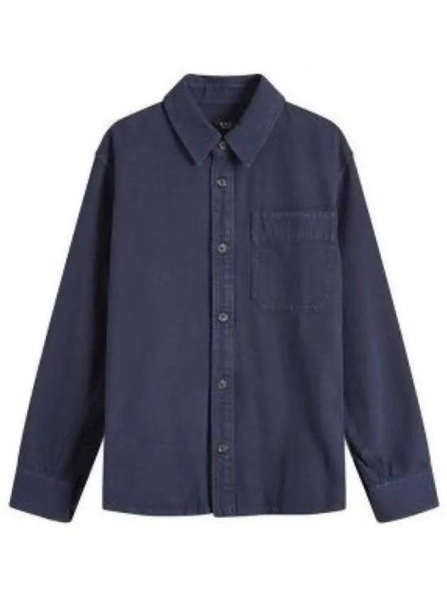 Basile Cavalier Long Sleeve Overshirt Navy - A.P.C. - BALAAN 3