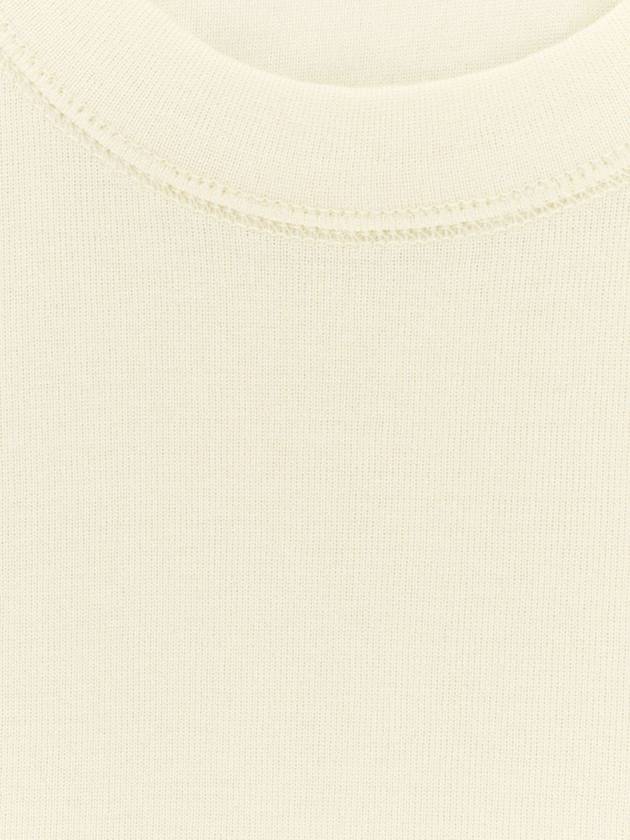 Ribbed Cotton Sleeveless Lemon Glaze - LEMAIRE - BALAAN 4