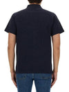 Embroidery Logo Short Sleeve Polo Shirt Navy - BALLY - BALAAN 4