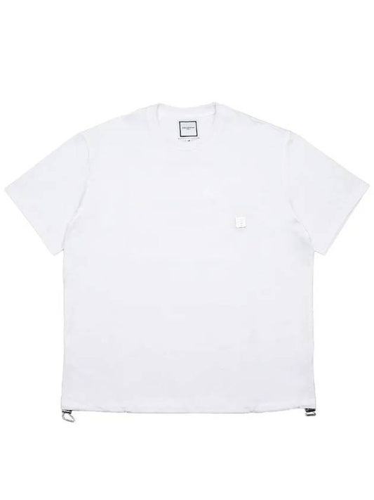 Cotton String Round Short Sleeve T-Shirt White - WOOYOUNGMI - BALAAN 2