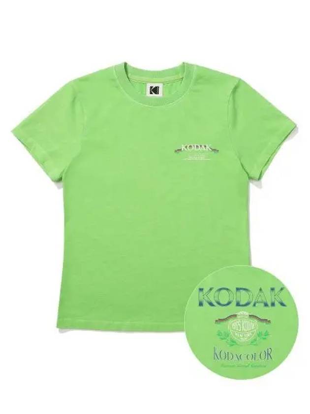 KODAK Camera Club Pigment Short Sleeve T Shirt Women GREEN - KODO - BALAAN 1