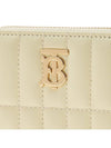 Quilted Leather Lola Zipper Card Wallet Yellow - BURBERRY - BALAAN 7