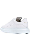 Oversized Leather Tab Low Top Sneakers White - ALEXANDER MCQUEEN - BALAAN 5