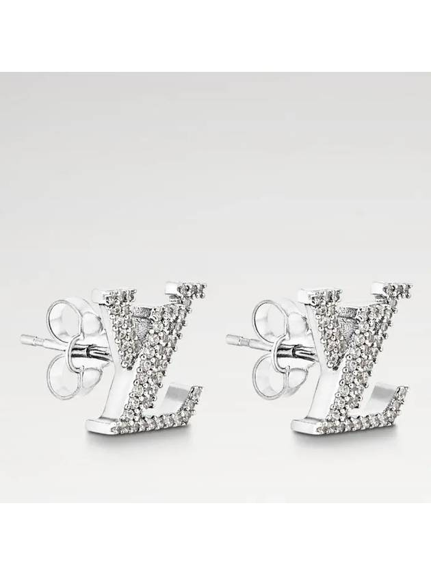 LV Iconic Earrings Silver - LOUIS VUITTON - BALAAN 2