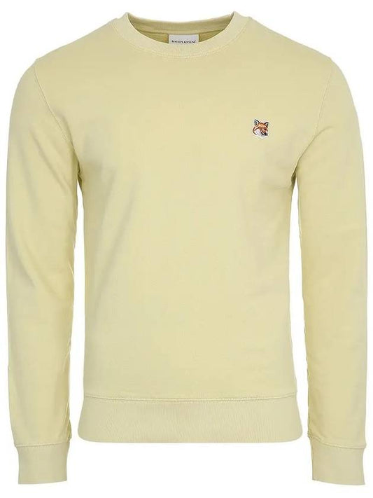 Fox Head Patch Regular Sweatshirt Yellow - MAISON KITSUNE - BALAAN 2