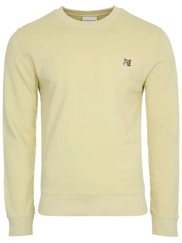 Fox Head Patch Regular Sweatshirt Yellow - MAISON KITSUNE - BALAAN 3