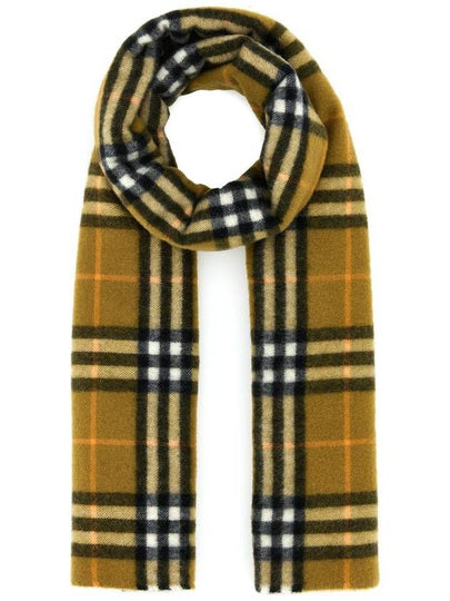 Happy Check Cashmere Scarf Oxide - BURBERRY - BALAAN 2