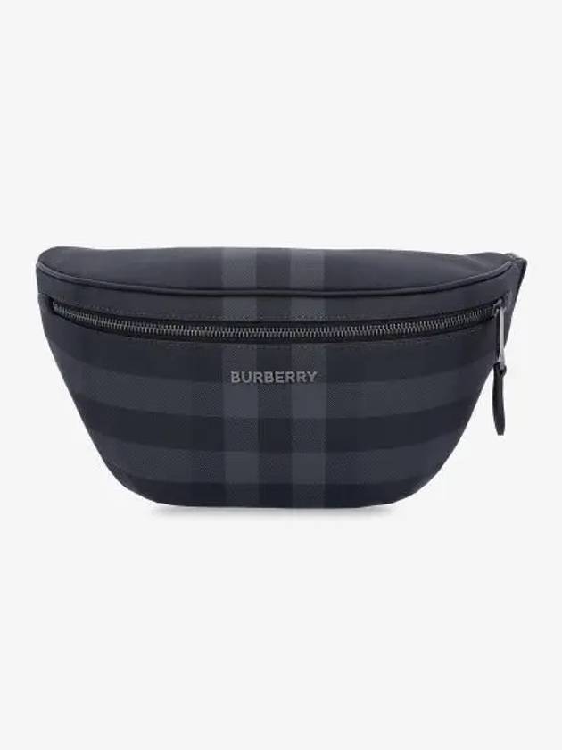 Cason Check Belt Bag Grey - BURBERRY - BALAAN 2