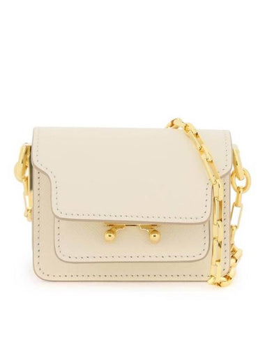 Trunk Nano Chain Crossbody Bag Ivory - MARNI - BALAAN 1