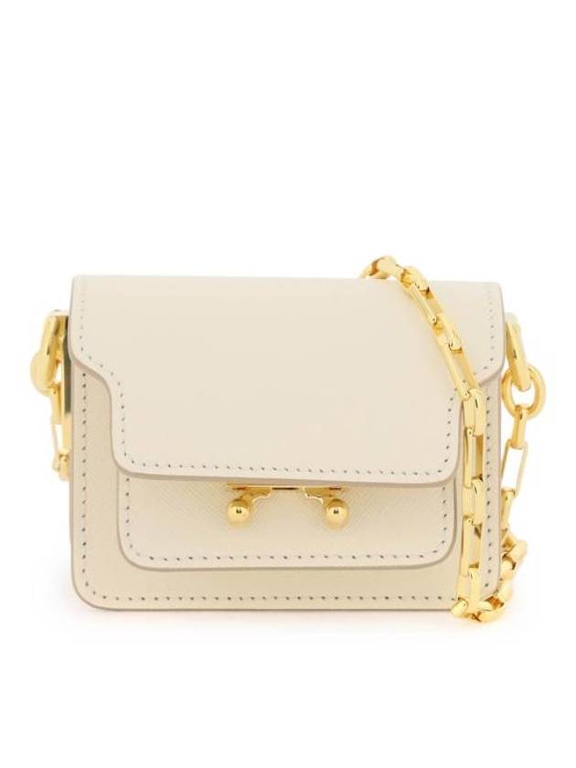 Trunk Nano Chain Crossbody Bag Ivory - MARNI - BALAAN 1