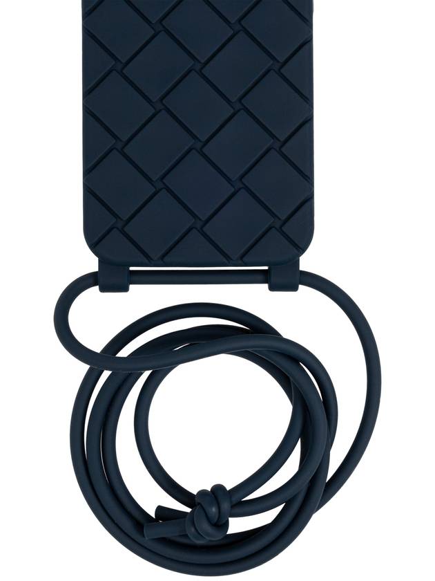 Strap iPhone 15 Pro Phone Case Deep Blue - BOTTEGA VENETA - BALAAN 6