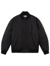 Compass Wappen Logo Twill Padding Bomber Jacket Black - STONE ISLAND - BALAAN 2