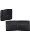 Men's Intrecciato Half Wallet Black - BOTTEGA VENETA - BALAAN 3