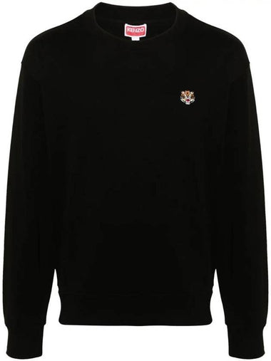 Lucky Tiger Embroidered Sweatshirt Black - KENZO - BALAAN 1