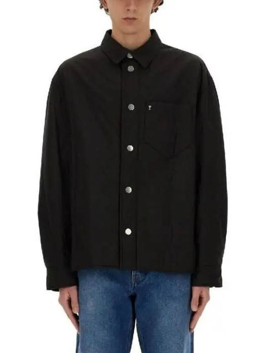 De Coeur Padded Over Long Sleeve Shirt Black - AMI - BALAAN 2