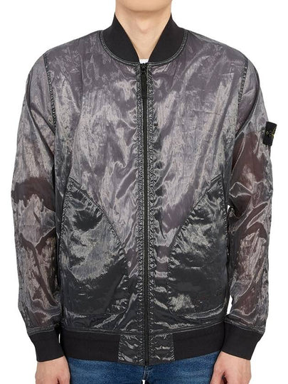 Men's Waffen Piatina Transparent Bomber Jacket Dark Grey - STONE ISLAND - BALAAN 2