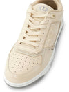 B27 Oblique Gravity Leather Low Top Sneakers Beige - DIOR - BALAAN 8