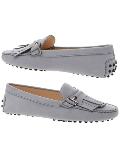 Double T Fringe Driving Shoes Grey - TOD'S - BALAAN 2