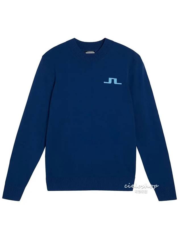 GUS Knit Men s Golf Sweater Blue AMKW09395 - J.LINDEBERG - BALAAN 1