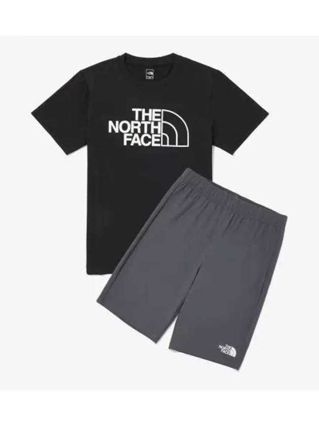 The North Face KIDS Go Out Crew Set NT7UQ16S BLK - THE NORTH FACE - BALAAN 1