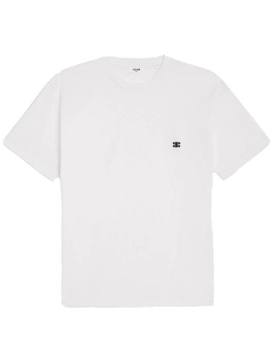 Triomphe Loose Logo Short Sleeve T-Shirt White - CELINE - BALAAN 2