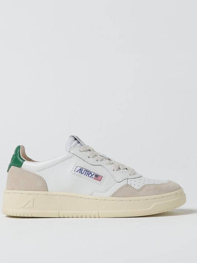 Medalist Suede Green Tab Low Top Sneakers White Beige - AUTRY - BALAAN 2