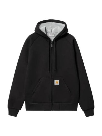 Men s WIP Hooded Zip Up Black I032935 0GLXX - CARHARTT - BALAAN 2