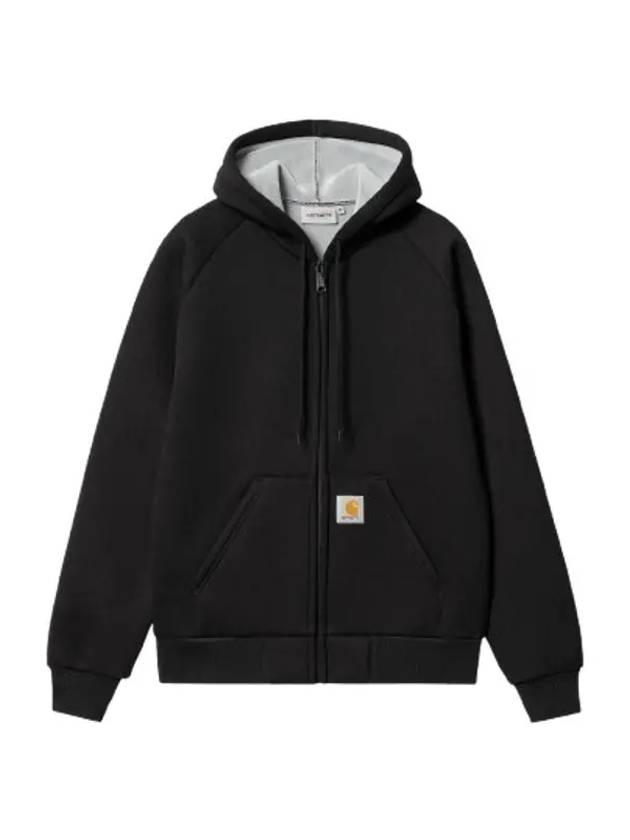 Men s WIP Hooded Zip Up Black I032935 0GLXX - CARHARTT - BALAAN 1