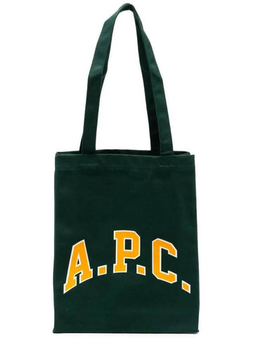 Lou University Tote Bag Green - A.P.C. - BALAAN 1