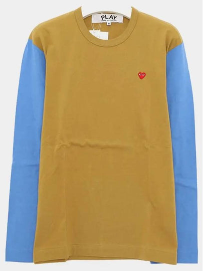 Men's LONG SLEEVE SMALL HEART LOGO T Shirt P1T3165 - COMME DES GARCONS - BALAAN 2