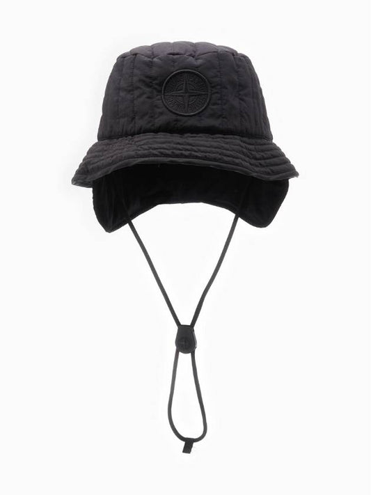 Nylon Metal Econyl Regenerated Nylon Bucket Hat Black - STONE ISLAND - BALAAN 2