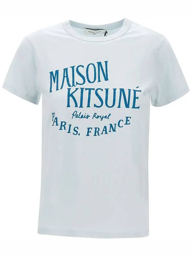 Palais Royal Classic Short Sleeve T-Shirt Grey Blue - MAISON KITSUNE - BALAAN 2